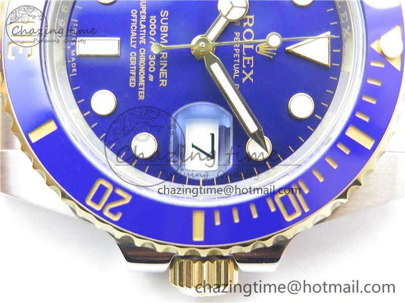 Breathable Submariner 116613 LB Blue Ceramic ARF 1:1 Best Edition 904L SS Case and Bracelet A2824 V 3195