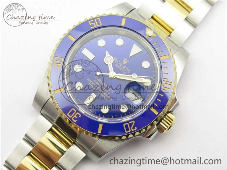 Breathable Submariner 116613 LB Blue Ceramic ARF 1:1 Best Edition 904L SS Case and Bracelet A2824 V 3195