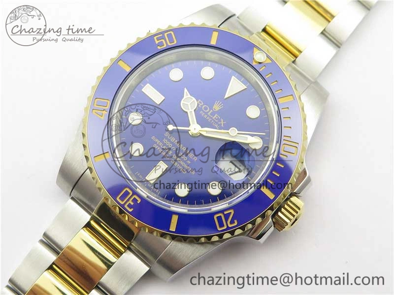Breathable Submariner 116613 LB Blue Ceramic ARF 1:1 Best Edition 904L SS Case and Bracelet A2824 V 3195