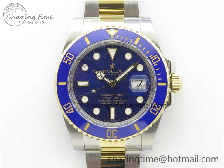 Breathable Submariner 116613 LB Blue Ceramic ARF 1:1 Best Edition 904L SS Case and Bracelet A2824 V 3195