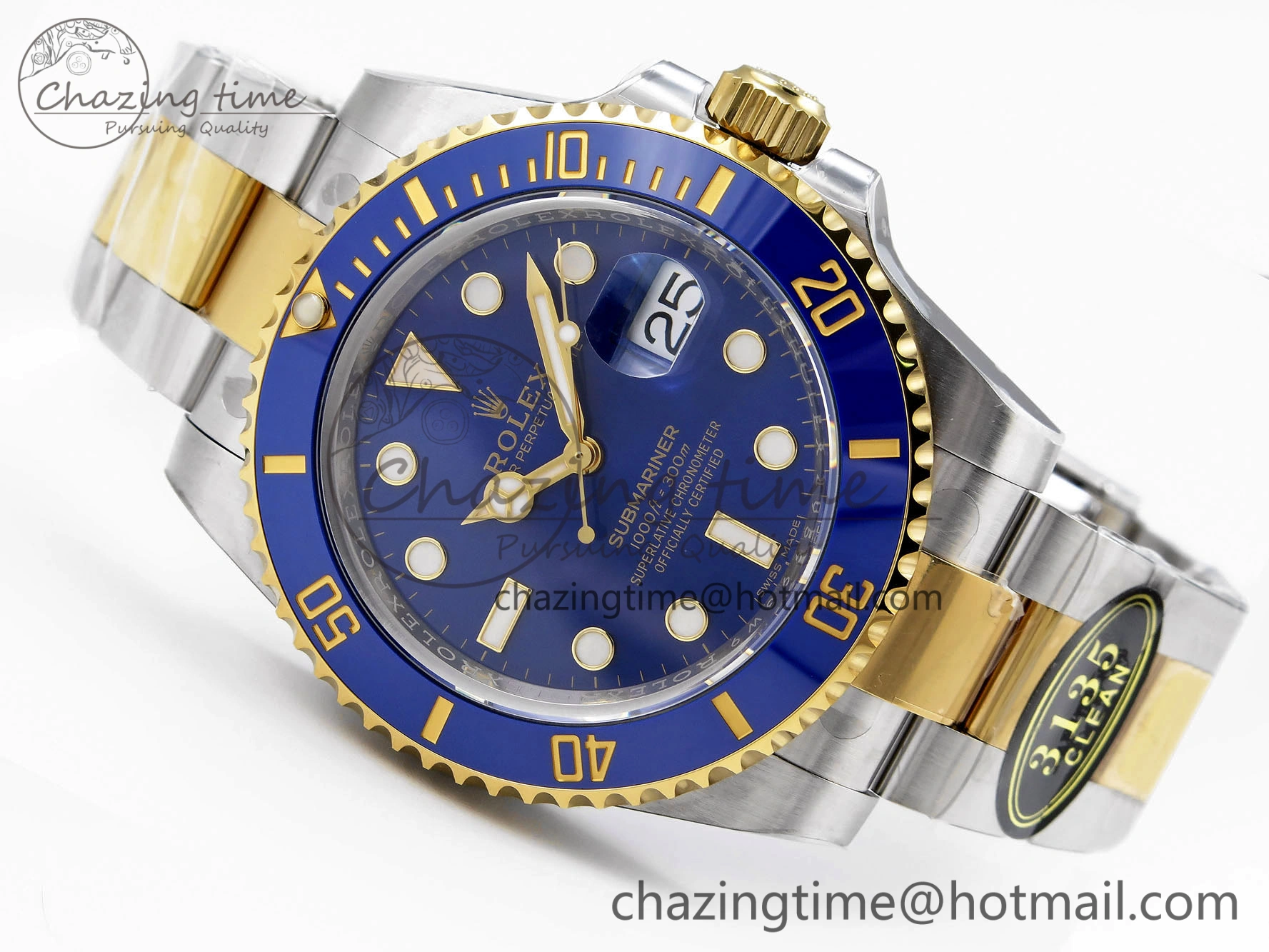Tailored Submariner 116613 LB Blue Ceramic Clean Factory 1:1 Best Edition 904L SS Case and Bracelet VS 1873