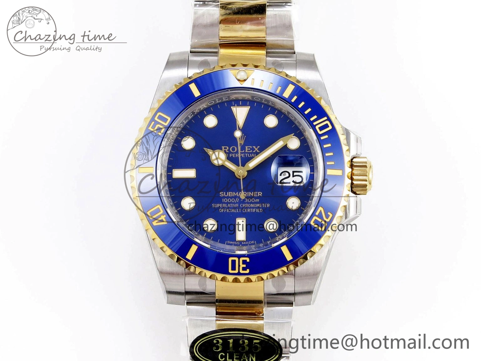 Tailored Submariner 116613 LB Blue Ceramic Clean Factory 1:1 Best Edition 904L SS Case and Bracelet VS 1873