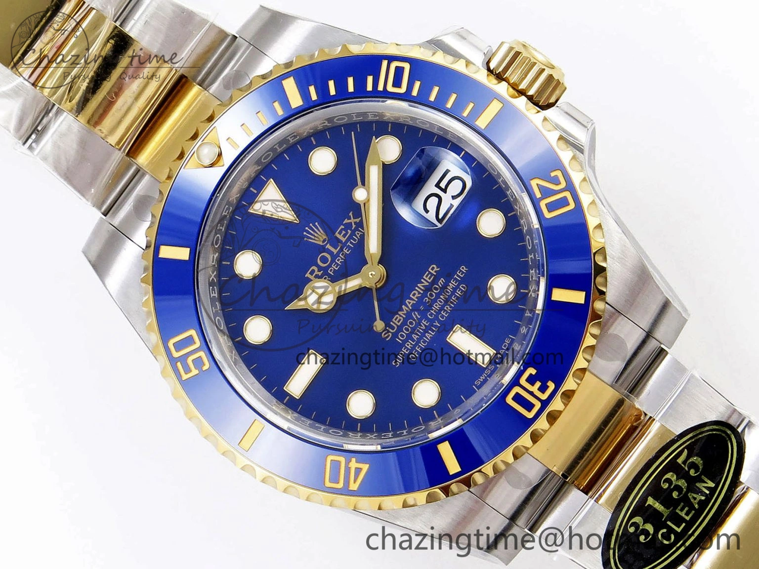 Tailored Submariner 116613 LB Blue Ceramic Clean Factory 1:1 Best Edition 904L SS Case and Bracelet VS 1873