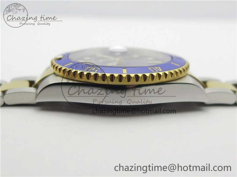 Breathable Submariner 116613 LB Blue Ceramic D1F 1:1 Best Edition Wrapped Gold SS Case and Bracelet A 3188