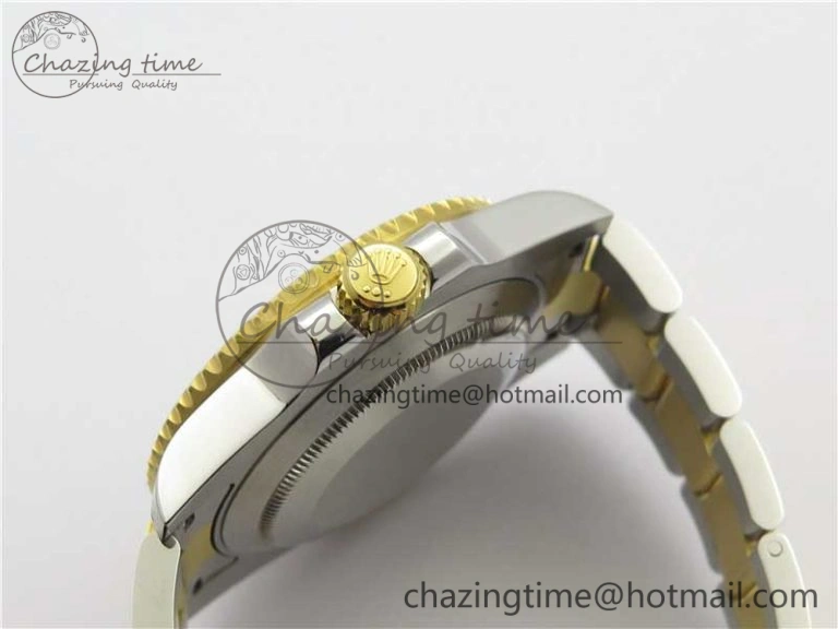 Breathable Submariner 116613 LB Blue Ceramic D1F 1:1 Best Edition Wrapped Gold SS Case and Bracelet A 3188