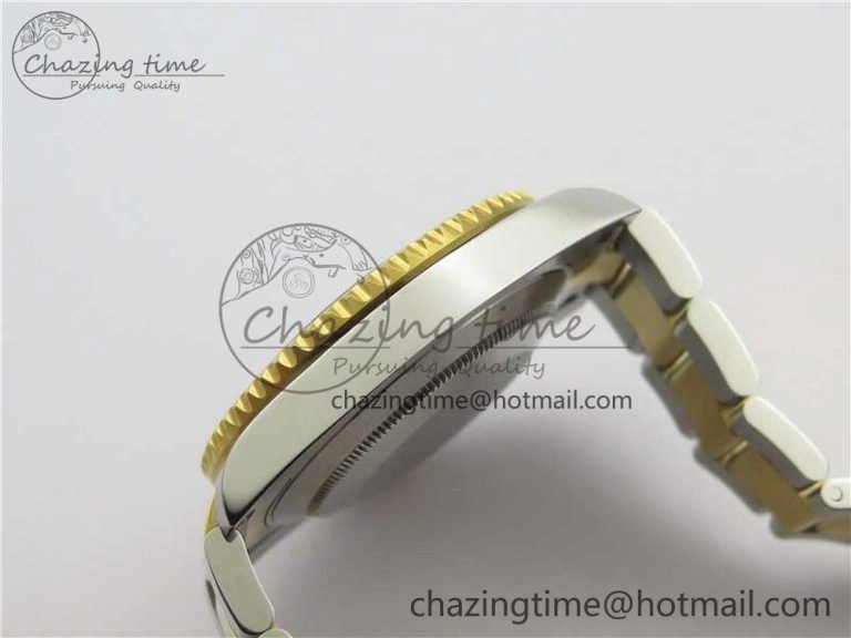 Breathable Submariner 116613 LB Blue Ceramic D1F 1:1 Best Edition Wrapped Gold SS Case and Bracelet A 3188