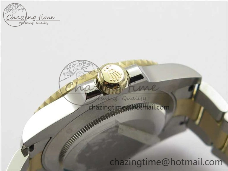 WrinkleFree Submariner 116613 LB Blue Ceramic SS YG Wrapped ROF 1:1 Best Edition Blue Dial On SS YG Wrapped Bracelet A 2911