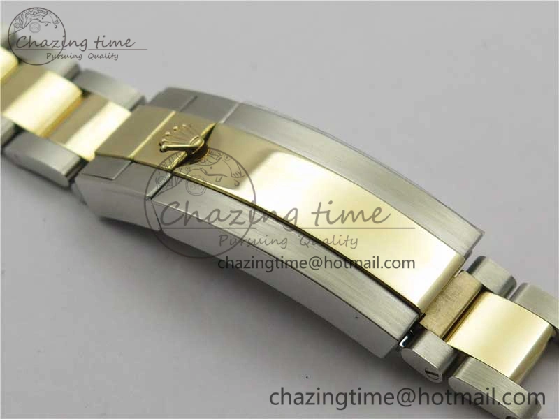 WrinkleFree Submariner 116613 LB Blue Ceramic SS YG Wrapped ROF 1:1 Best Edition Blue Dial On SS YG Wrapped Bracelet A 2911