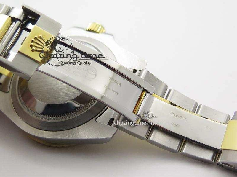 QuickDry Submariner 116613 LB Bp-Maker Best Edition Blue Dial On SS YG Bracelet ETA 3984
