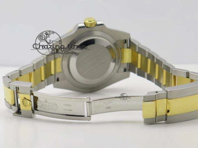 QuickDry Submariner 116613 LB Bp-Maker Best Edition Blue Dial On SS YG Bracelet ETA 3984