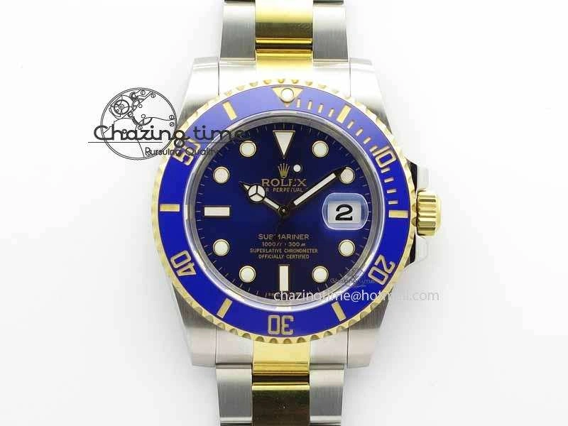 StreetReady Submariner 116613 LB JF 1:1 Best Edition Blue Dial On SS YG Bracelet A 3617