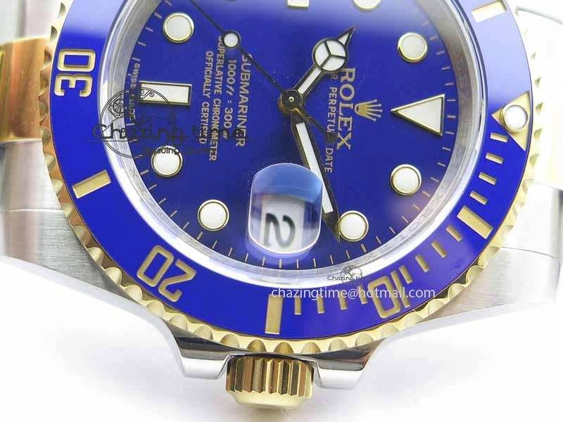 StreetReady Submariner 116613 LB JF 1:1 Best Edition Blue Dial On SS YG Bracelet A 3617