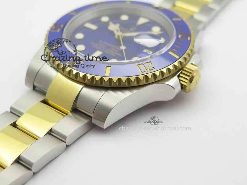 StreetReady Submariner 116613 LB JF 1:1 Best Edition Blue Dial On SS YG Bracelet A 3617