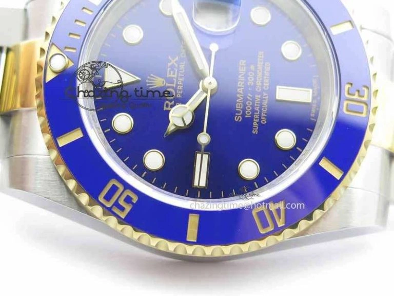 Submariner 116613 LB JF 1:1 Best Edition Blue Dial On SS YG Bracelet SH Contemporary 3724