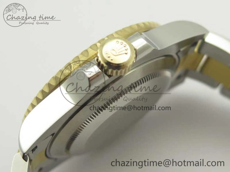 Bright Submariner 116613 LB Noob 1:1 Best Edition YG Wrapped Bezel Blue Dial on SS YG Bracelet A2836 V 3413