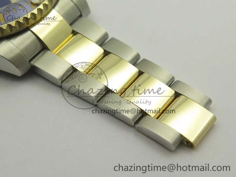 Bright Submariner 116613 LB Noob 1:1 Best Edition YG Wrapped Bezel Blue Dial on SS YG Bracelet A2836 V 3413