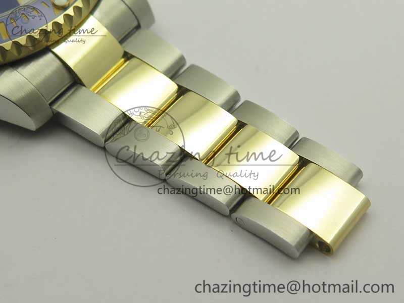 Bright Submariner 116613 LB Noob 1:1 Best Edition YG Wrapped Bezel Blue Dial on SS YG Bracelet A2836 V 3413
