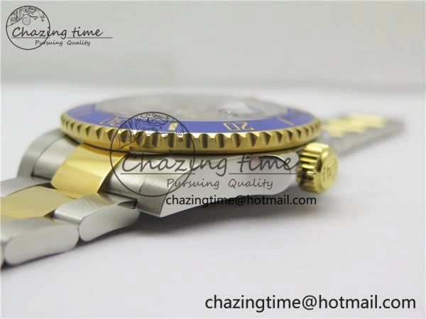 SunProtective Submariner 116613 LB VRF 1:1 Best Edition YG Wrapped Bezel Blue Dial on SS YG Bracelet A2836 MAX Version 2490