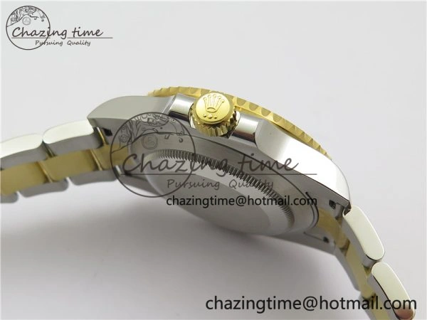 SunProtective Submariner 116613 LB VRF 1:1 Best Edition YG Wrapped Bezel Blue Dial on SS YG Bracelet A2836 MAX Version 2490