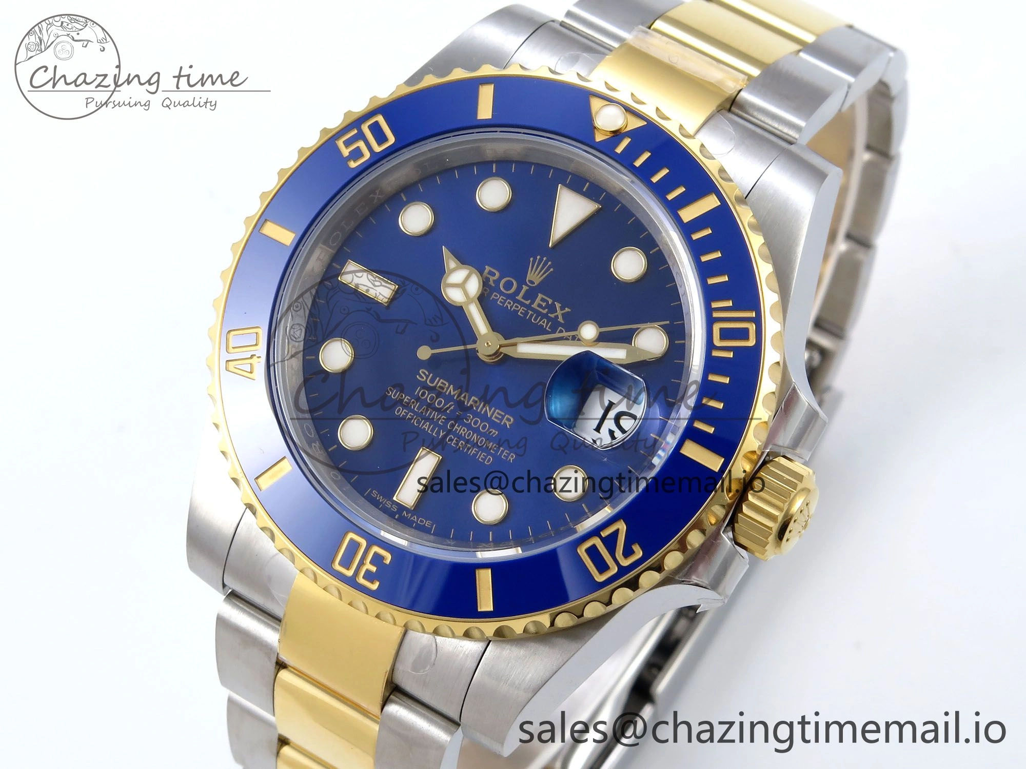 Submariner 116613 LB VSF 1:1 Best Edition Blue Dial Blue Ceramic on SS YG Bracelet VS UrbanStyle 891