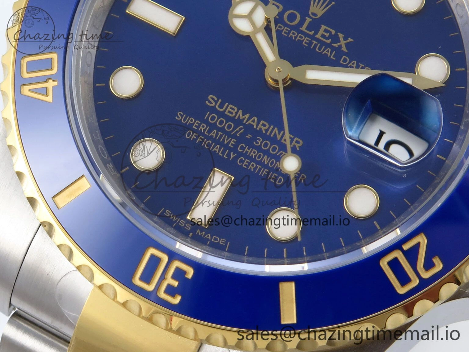 Submariner 116613 LB VSF 1:1 Best Edition Blue Dial Blue Ceramic on SS YG Bracelet VS UrbanStyle 891