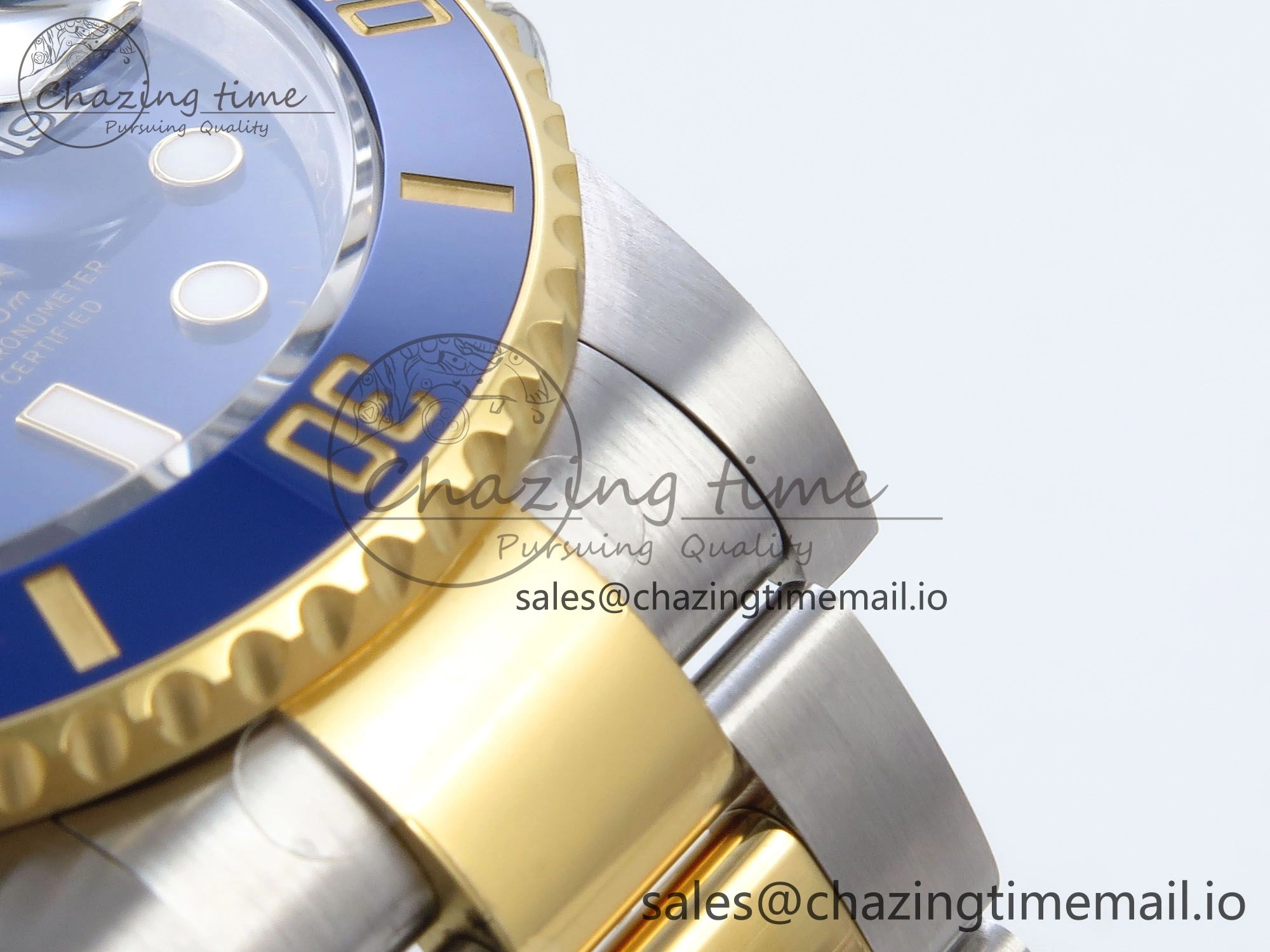 Submariner 116613 LB VSF 1:1 Best Edition Blue Dial Blue Ceramic on SS YG Bracelet VS UrbanStyle 891