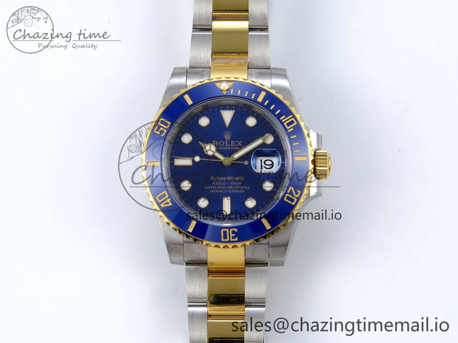 Submariner 116613 LB VSF 1:1 Best Edition Blue Dial Blue Ceramic on SS YG Bracelet VS UrbanStyle 891