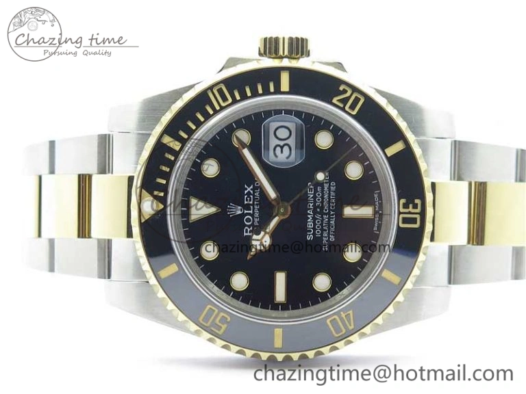 SmartChoice Submariner 116613 LN Black Ceramic 316L Bp Maker 1:1 Best Edition Black Dial on SS  YG Bracelet SA3135 V 3016