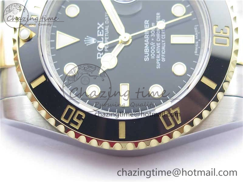 SmartChoice Submariner 116613 LN Black Ceramic 316L Bp Maker 1:1 Best Edition Black Dial on SS  YG Bracelet SA3135 V 3016