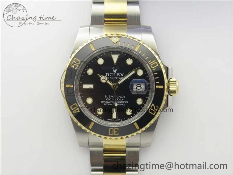 Submariner 116613 LN Black Ceramic ARF 1:1 Best Edition 904L SS Case and Bracelet A2824 V Refined 3196
