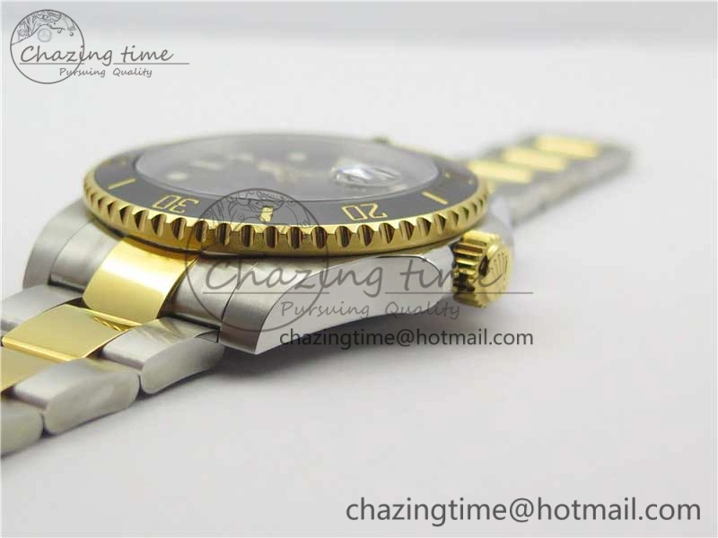 Submariner 116613 LN Black Ceramic D1F 1:1 Best Edition Wrapped Gold SS Case and Bracelet A Popular 3186