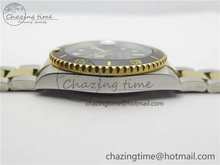 Submariner 116613 LN Black Ceramic D1F 1:1 Best Edition Wrapped Gold SS Case and Bracelet A Popular 3186
