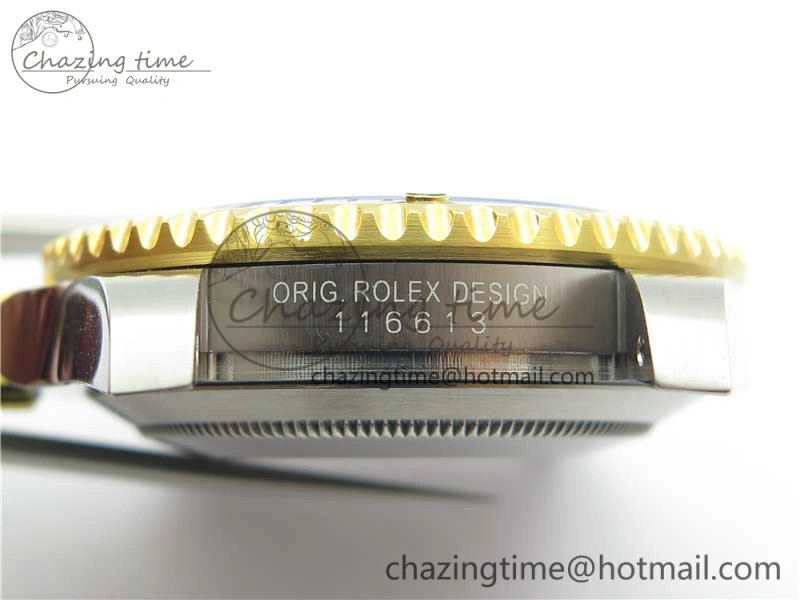 Submariner 116613 LN Black Ceramic D1F 1:1 Best Edition Wrapped Gold SS Case and Bracelet A Popular 3186