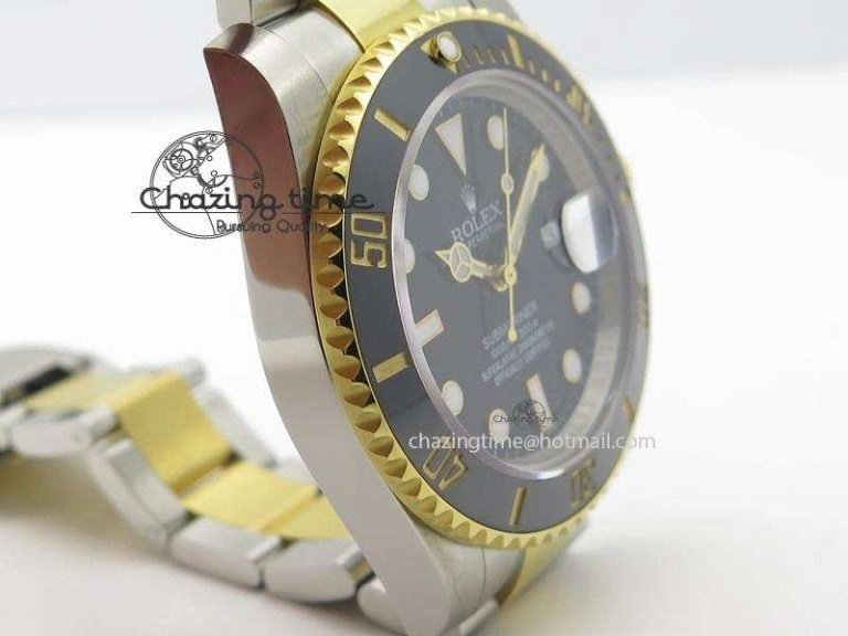 Submariner 116613 LN Bp-Maker Best Edition Black Dial On SS YG Bracelet ETA Attractive 3986