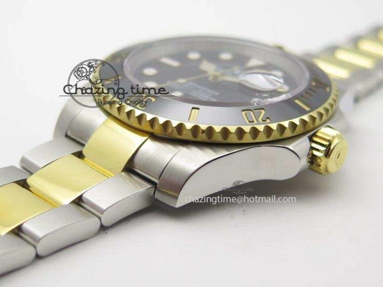 Submariner 116613 LN Bp-Maker Best Edition Black Dial On SS YG Bracelet ETA Attractive 3986