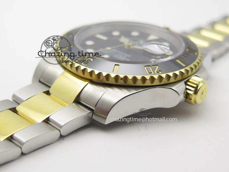 Submariner 116613 LN Bp-Maker Best Edition Black Dial On SS YG Bracelet ETA Attractive 3986
