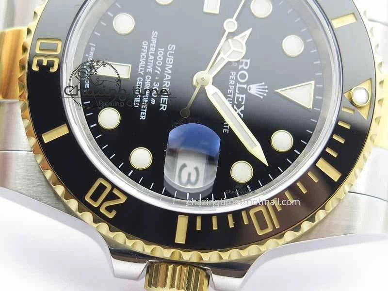 ZipUp Submariner 116613 LN JF 1:1 Best Edition Black Dial On SS YG Bracelet SH 3679