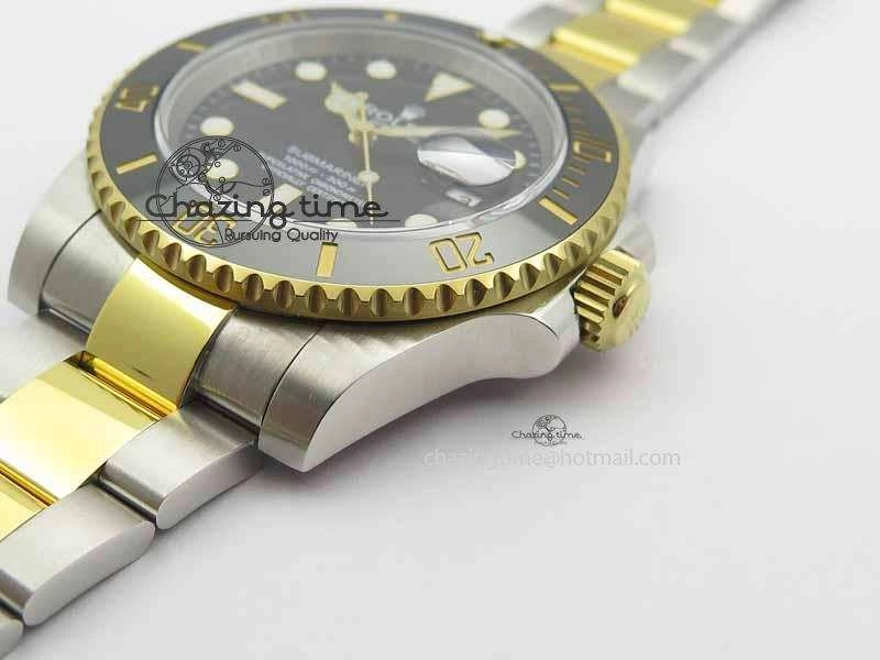 ZipUp Submariner 116613 LN JF 1:1 Best Edition Black Dial On SS YG Bracelet SH 3679