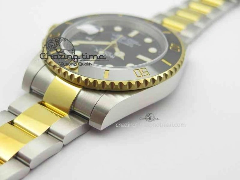 ZipUp Submariner 116613 LN JF 1:1 Best Edition Black Dial On SS YG Bracelet SH 3679
