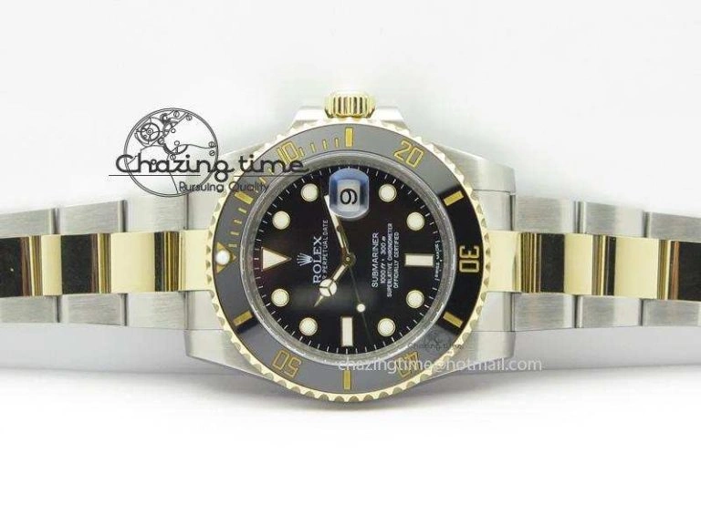 Submariner 116613 LN Noob 1:1 Best Edition YG Wrapped Bezel Black Dial On SS YG Bracelet A Fashionable 3961