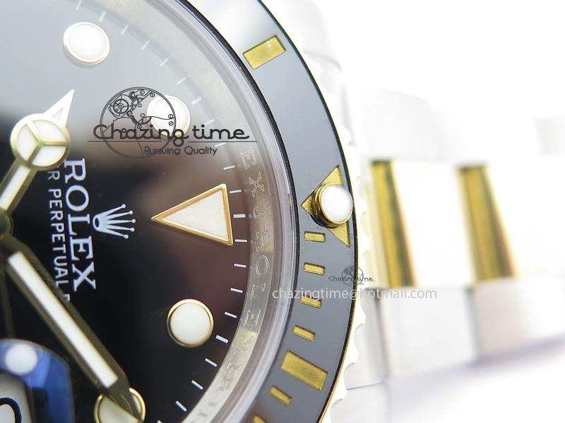 Submariner 116613 LN Noob 1:1 Best Edition YG Wrapped Bezel Black Dial On SS YG Bracelet A Fashionable 3961