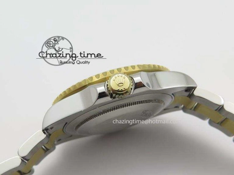 Submariner 116613 LN Noob 1:1 Best Edition YG Wrapped Bezel Black Dial On SS YG Bracelet A Fashionable 3961