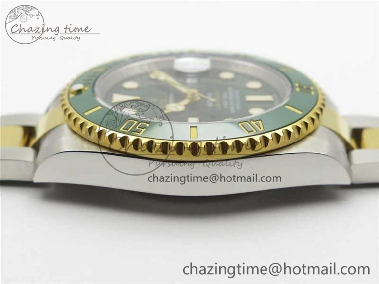 BestValue Submariner 116613 LV VRF Best Edition YG Wrapped Bezel Green Dial on SS YG Bracelet A2836 MAX Version 2920