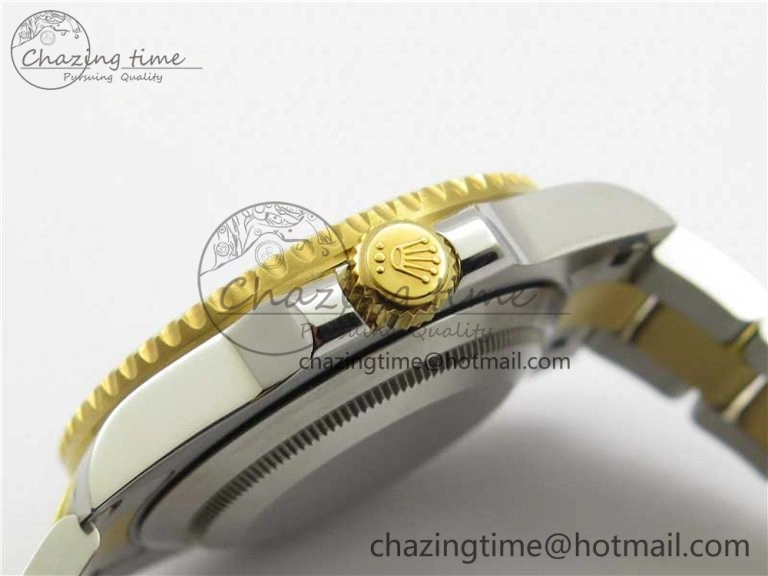 BestValue Submariner 116613 LV VRF Best Edition YG Wrapped Bezel Green Dial on SS YG Bracelet A2836 MAX Version 2920