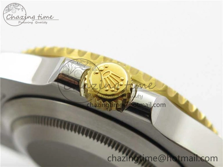 BestValue Submariner 116613 LV VRF Best Edition YG Wrapped Bezel Green Dial on SS YG Bracelet A2836 MAX Version 2920