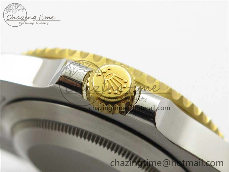 BestValue Submariner 116613 LV VRF Best Edition YG Wrapped Bezel Green Dial on SS YG Bracelet A2836 MAX Version 2920