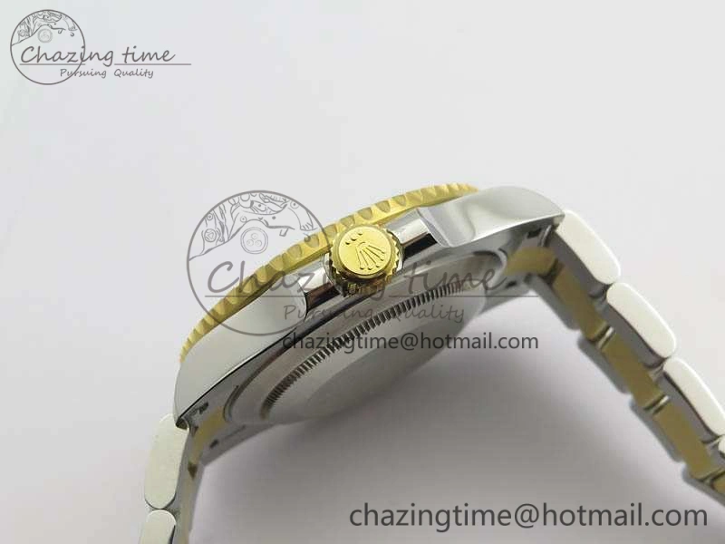 Unique Submariner 116613LB Noob 1:1 Best Edition Blue Dial On SS YG Bracelet A2836 V 3574