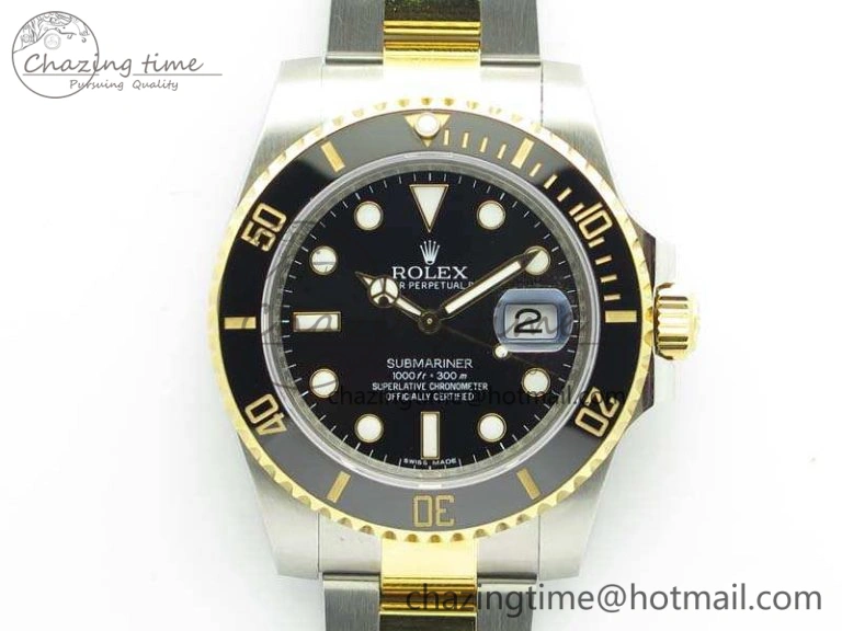 UrbanChic Submariner 116613LN Black Wrapped SS YG VRF 1:1 Best Edition Black Dial A 3534