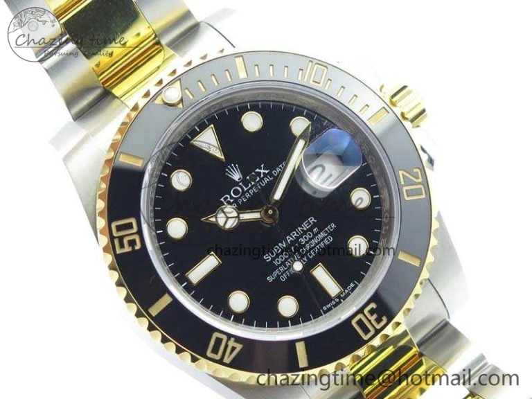 UrbanChic Submariner 116613LN Black Wrapped SS YG VRF 1:1 Best Edition Black Dial A 3534