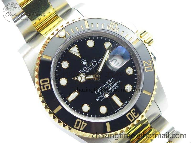 UrbanChic Submariner 116613LN Black Wrapped SS YG VRF 1:1 Best Edition Black Dial A 3534